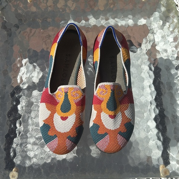 Rothy's Moroccan Print Amber Loafers Shoes RARE Retired Flats Colorful 9 W - Picture 7 of 9